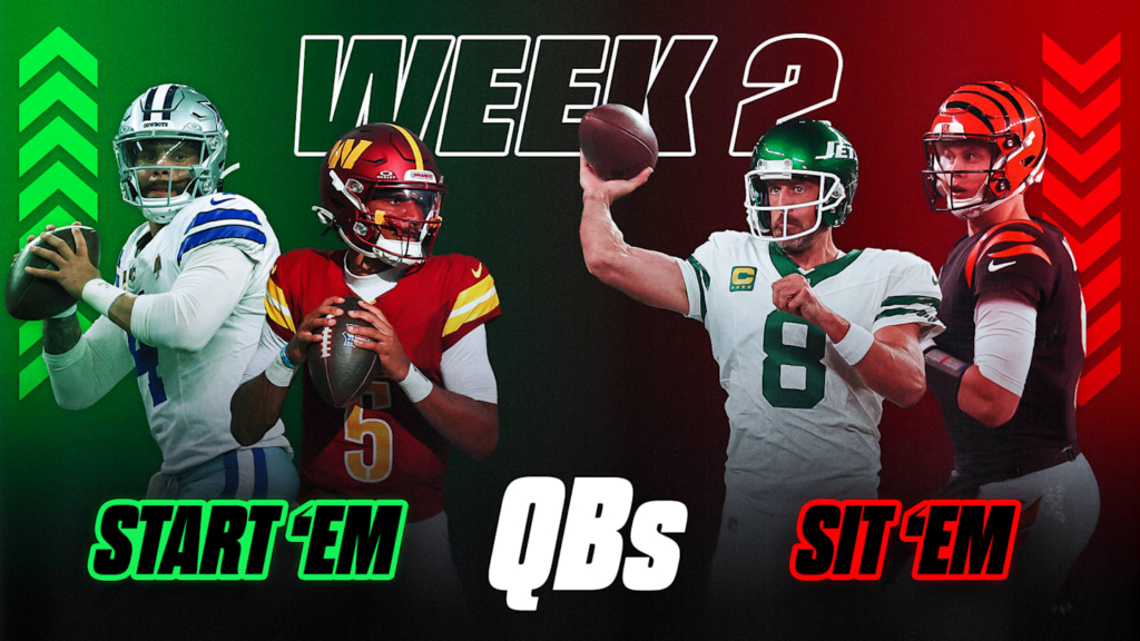 Start 'Em, Sit 'Em Quarterback Picks for Fantasy Football Week 2